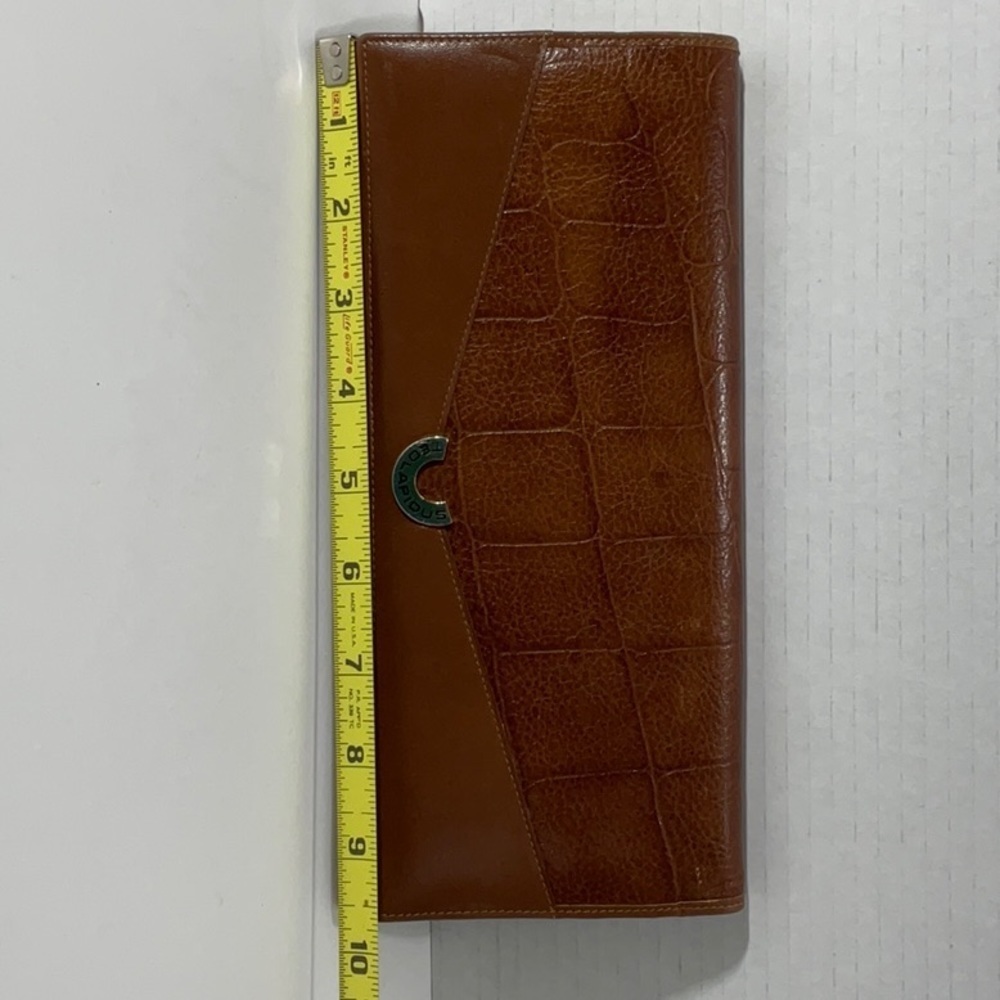 TED Lapidus clutch/wallet Brown Leather - Picture 4 of 15